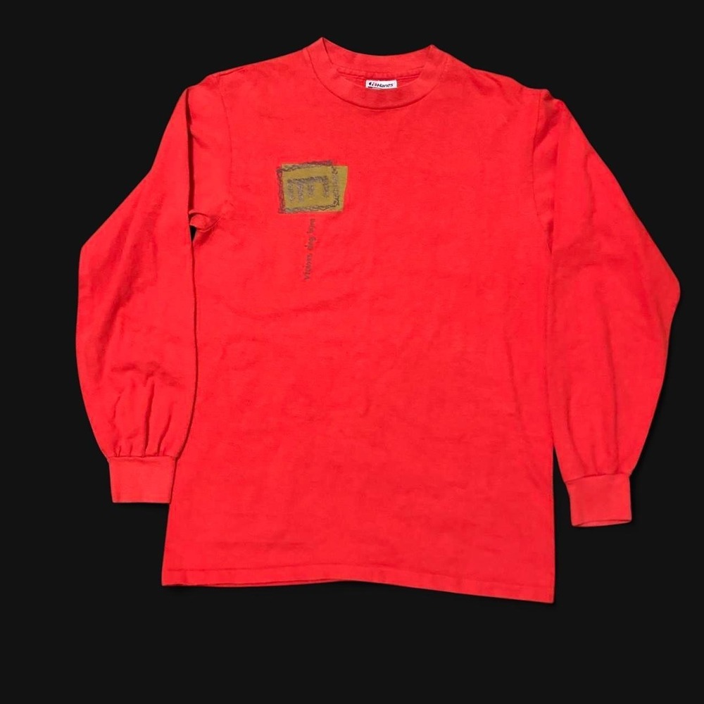 Burton Snowboards 90s long sleeve graphic tee Hanes Beefy single stitch M/18.5